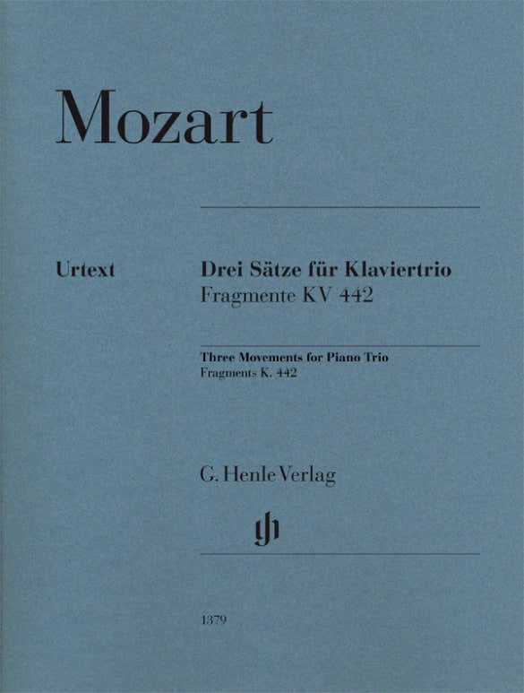 Moz - Three Movements For Piano Trio - Violon Violoncelle Piano