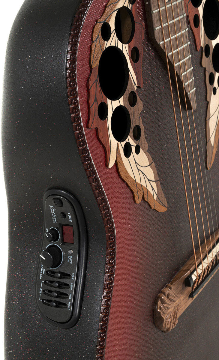 1687GT Deep Non-Cutaway Reverse Red Burst