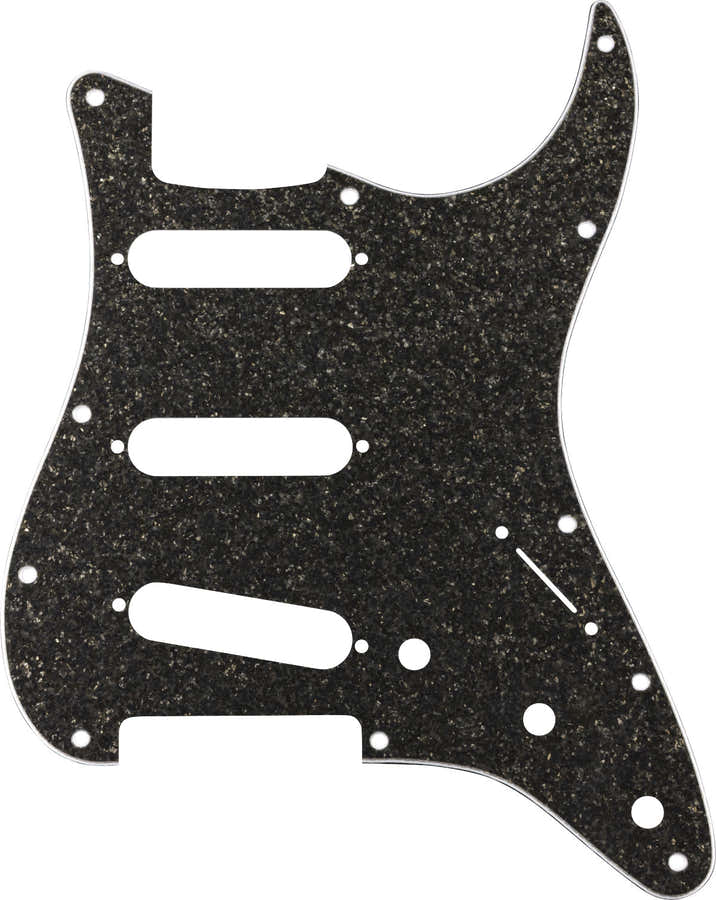 Hybrid Glas/Glitter Strat S/S/S slagplaat, donkergrijze glans