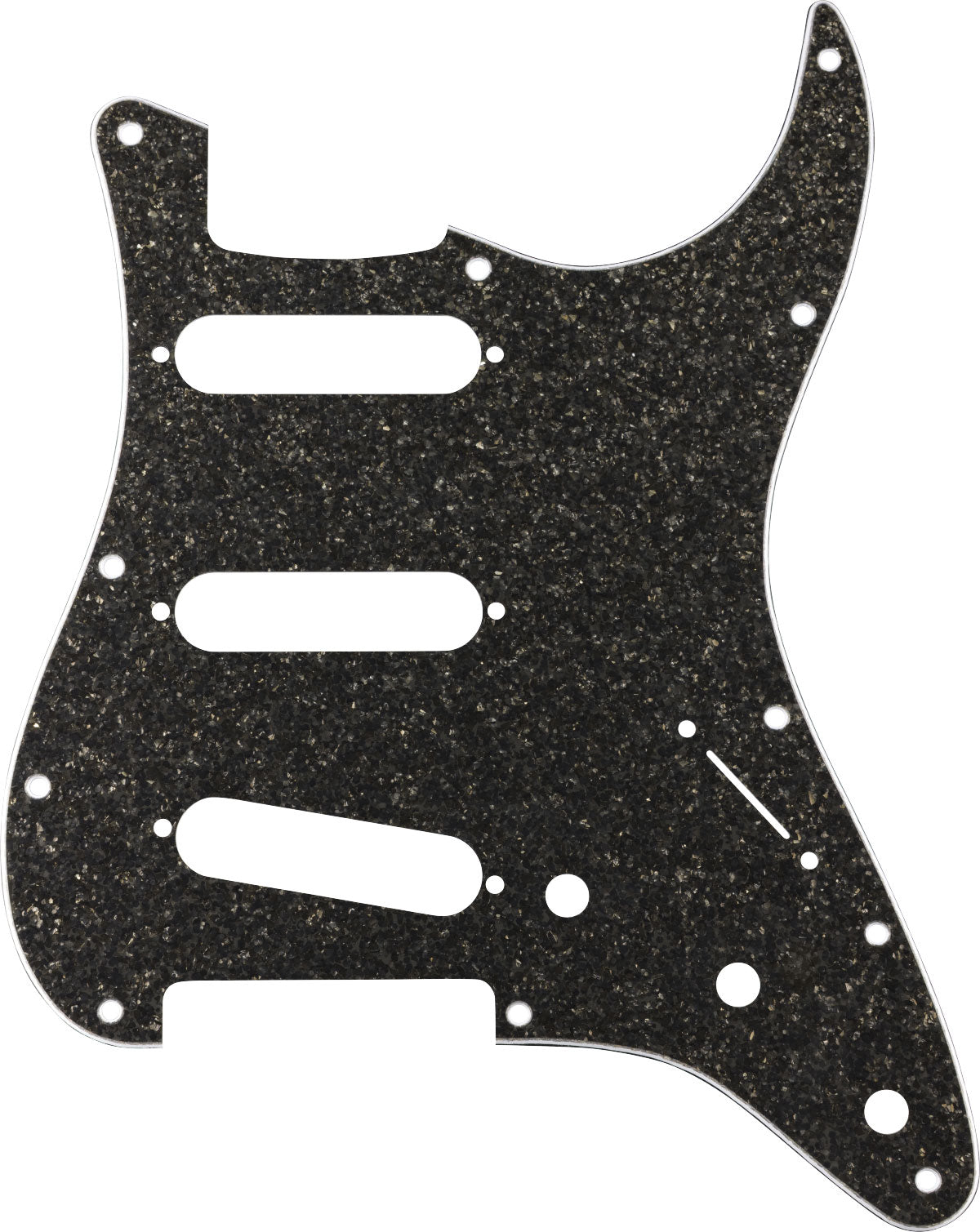 Fender Hybrid Glas/Glitter Strat S/S/S slagplaat, donkergrijze glans