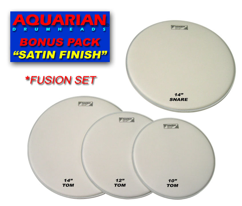 Aquarian TEXTURE COATED FUSION SET 10"/12"/14" + SNARE 14"