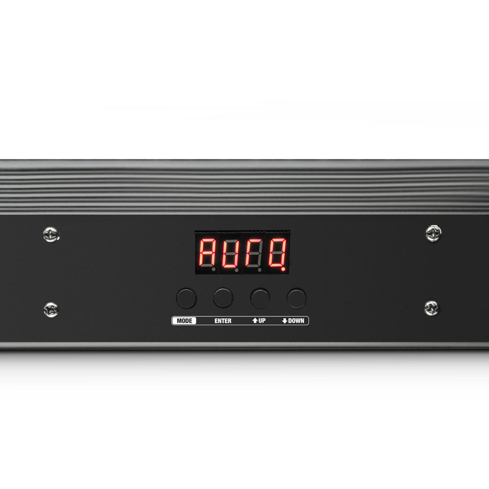 TRIBAR 200 IR - TRICOLOR LED BAR (RGB) 12 X 3 W BLACK BOX MET INFRAROOD AFSTANDSBEDIENING