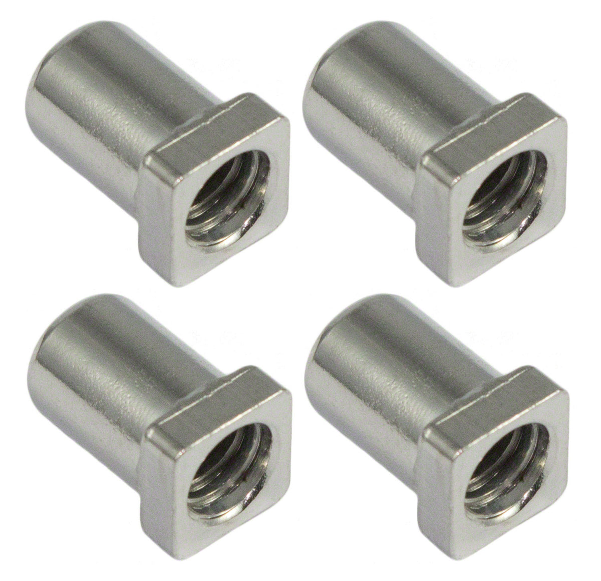 SN-SQ-12B - Schoorsteen 12mm Vierkante Kop - Messing (X4)