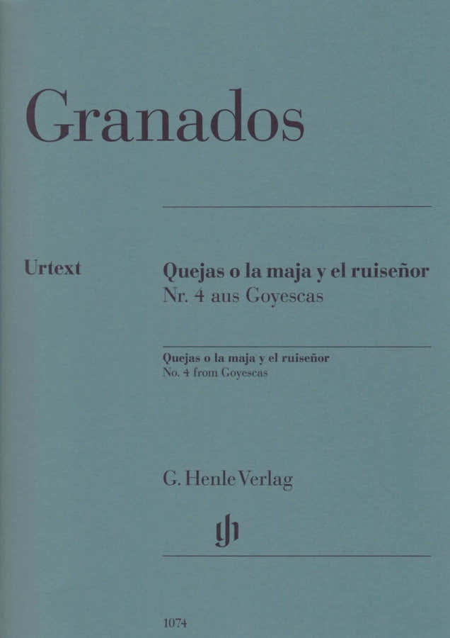 Granados E. - Quejas O La Maja Y El Ruisr N°4 De Goyescas - Piano
