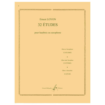 Loyon Ernest - 32 Études - Hautbois Ou Saxophone