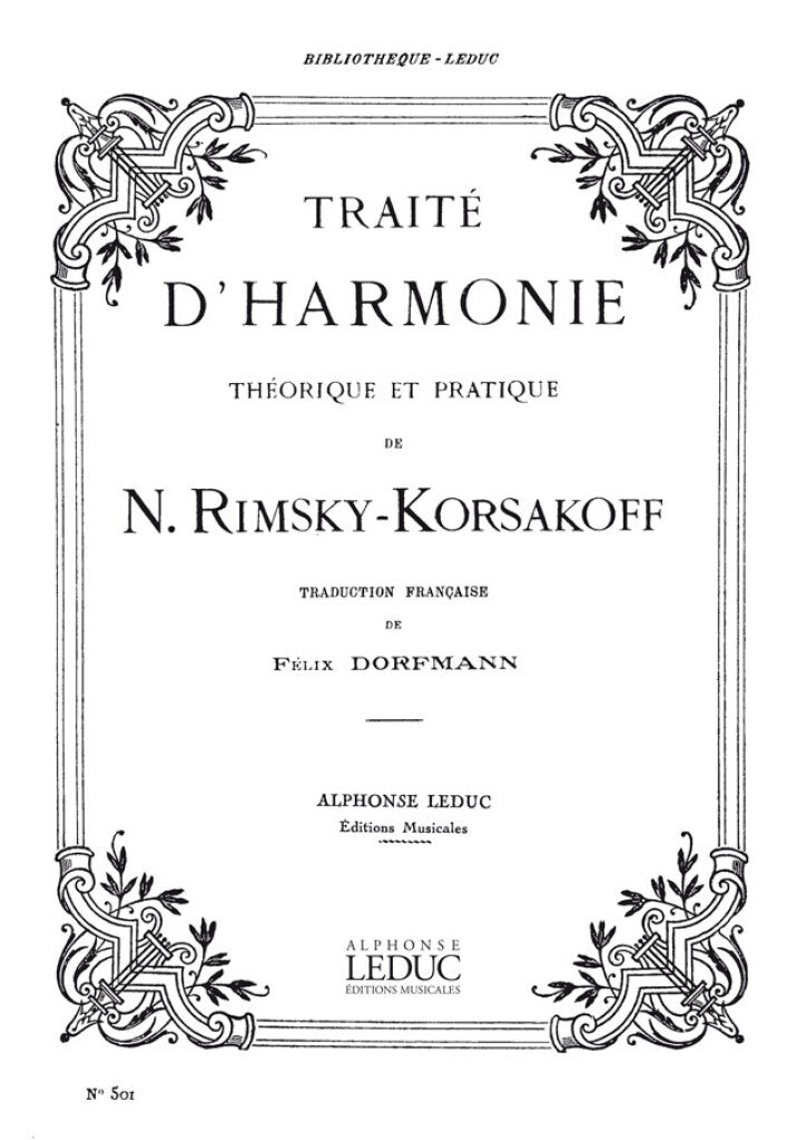 Leduc RIMSKY-korsakov N. - Traite D'harmonie Theorique et Pratique