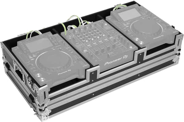 Walkasse Flight DJ-console CDJ-2000NXS2 / DJM-900 Zilver