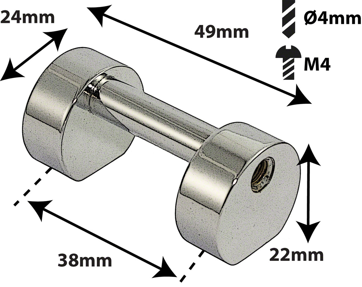 TL3S38B - BASS DRUM TUBE LUG - 38MM - SINGLE ENDED (X1)