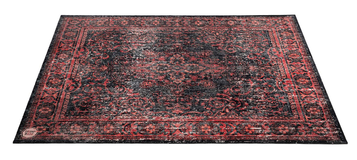 Tapijt Vintage Persian 1.85 X 1.60M Antislip - Zwart Rood