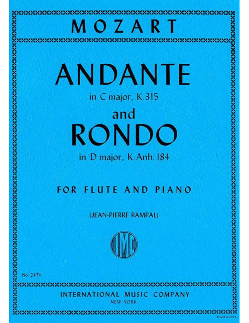 IMC Mozart - Andante Cmaj & Rondo Dmaj FL P