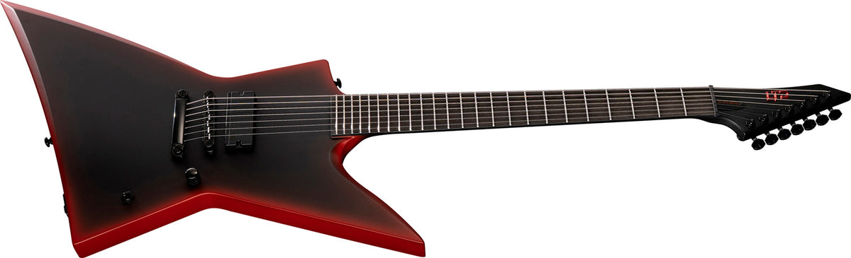 EXL-7 Bariton Black Metal Red Burst Satin