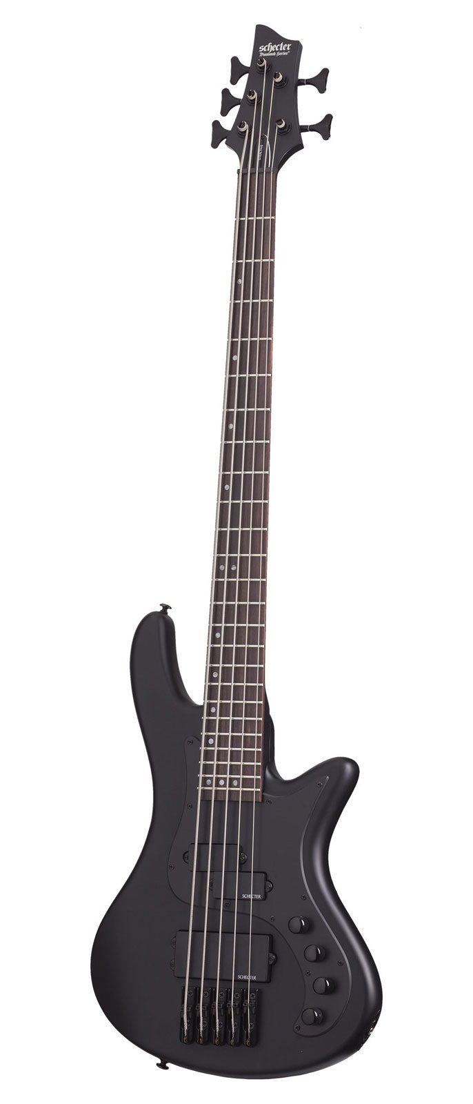 Stiletto 5 Stealth Satijn Zwart