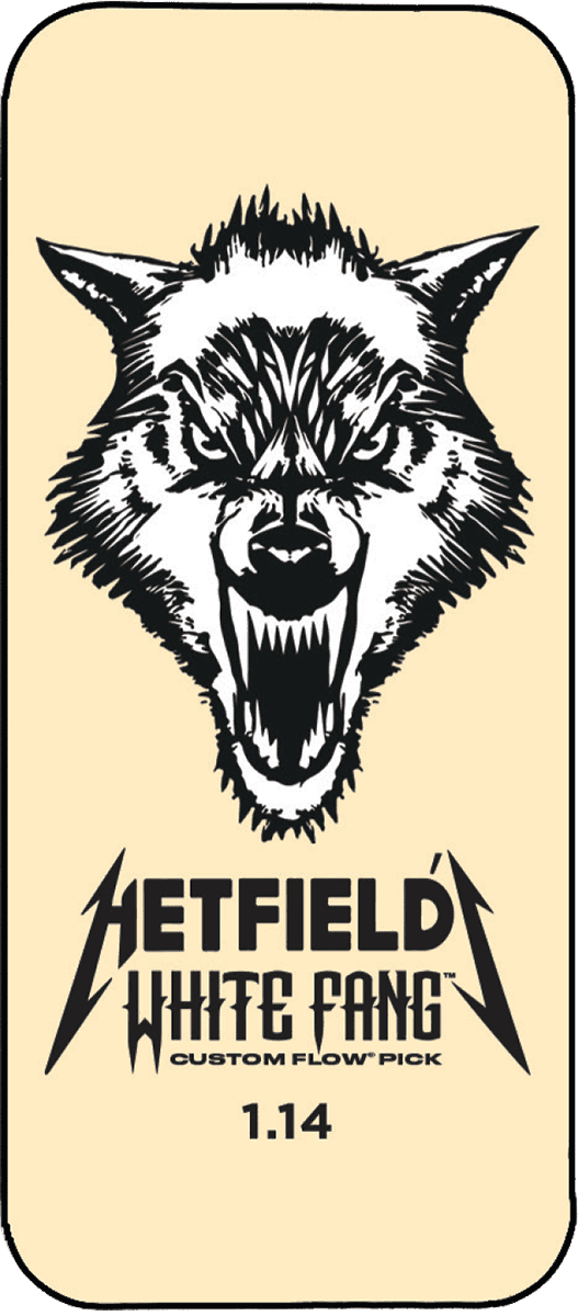 Dunlop 6 x 1,14mm Hetfield's White Fang Blik