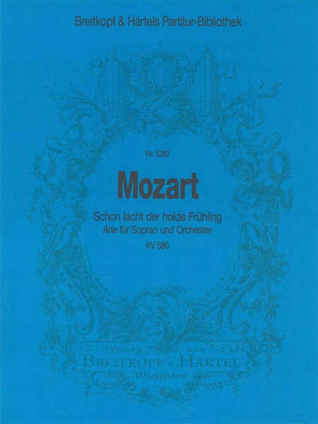 Edition Breitkopf Moz Gang - Schon Lacht Der Holde Kv 580 - Soprano Clarinet Piano