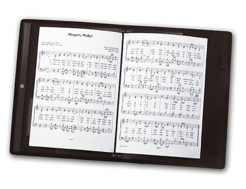 BLACK CHORAL MUSIC FOLDER