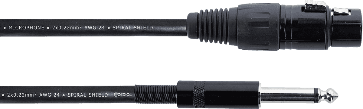 Cordial Audiokabel XLR Vrouwelijk / Mono-jack 5 M