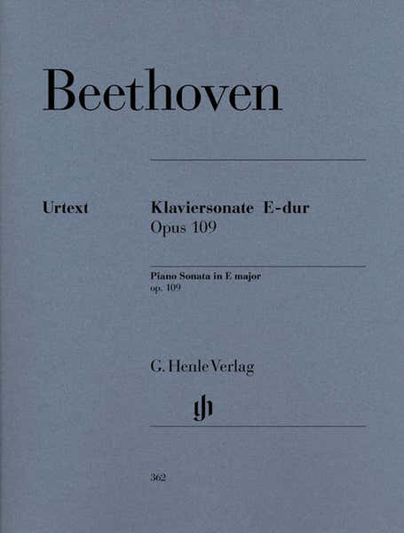 Henle Verlag Beethoven L.V. - Piano Sonata No. 30 E Major Op. 109