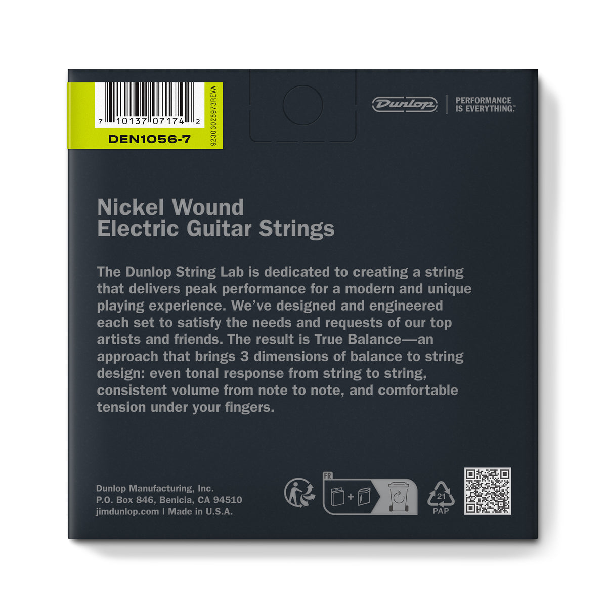 NICKEL PLATED STEEL ELECTRIC STRINGS ELECTRIC SET LIGHT 7 STRINGS 10-56