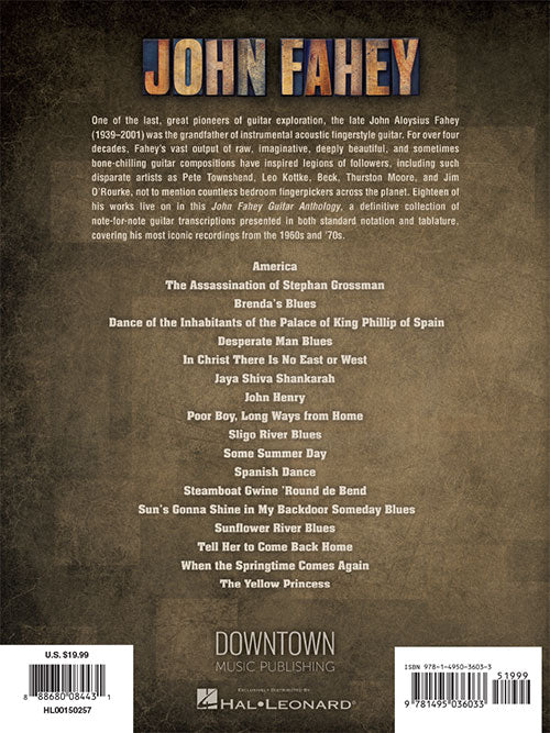 John Fahey Guitar Anthology - Guitar Recorded Versions