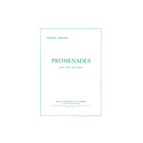Bernard - Promenades (4 Pièces) - Piano