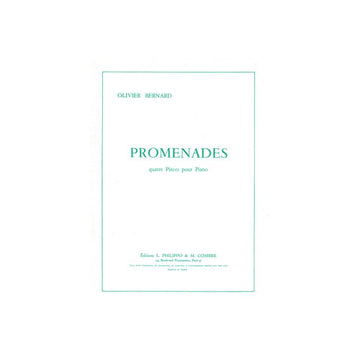 Bernard - Promenades (4 Pièces) - Piano