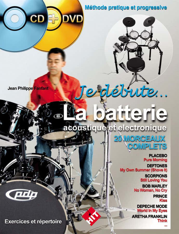 Ik begin met akoestisch en elektronisch drummen + CD + DVD