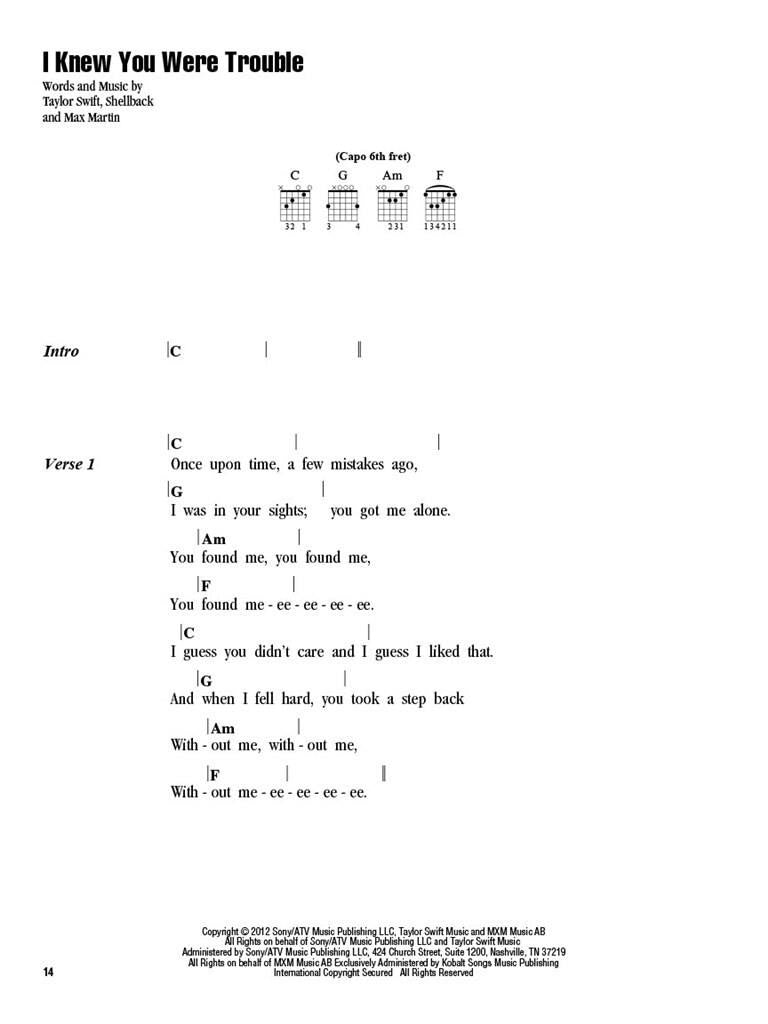 Taylor Swift - Strum & Sing Guitare