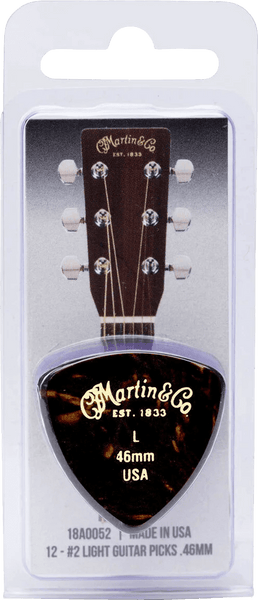 C.F. Martin & Co Zakje met 12 Plectrums 0.46MM Licht Imitatie Schildpad