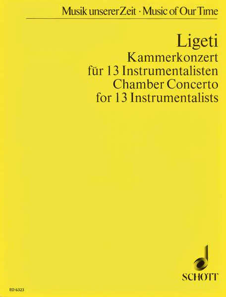 Ligeti Gyorgy - Kammerkonzert - Score