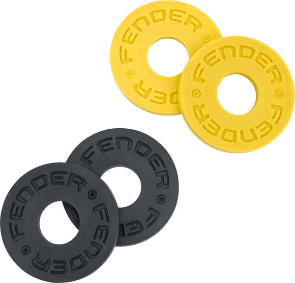 Fender Strapblokken Third Man Records 2 x Zwart en 2 x Geel