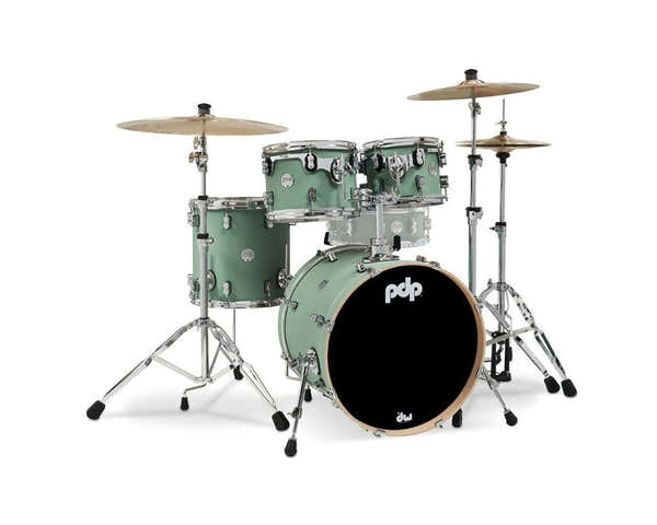 PDP By DW SHELL SET CONCEPT MAPLE FINISH PLY CM4 KIT 20" SATIN SEAFOAM PDCM20FNSF