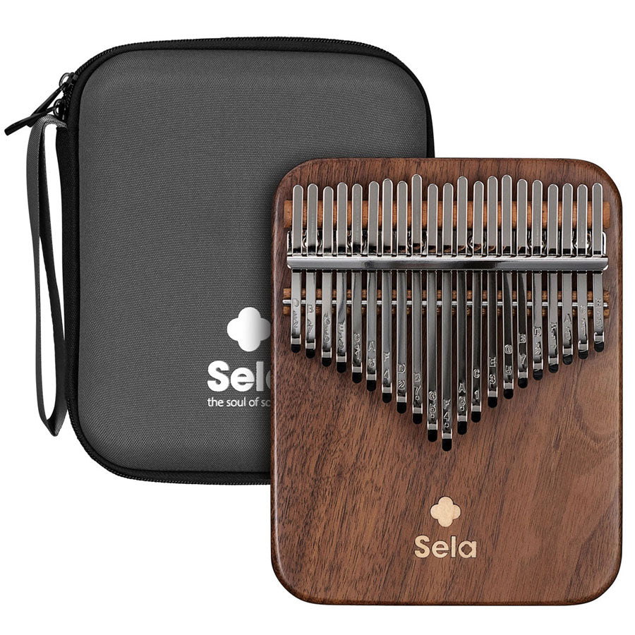 Sela Percussion Kalimba 21 van massief notenhout