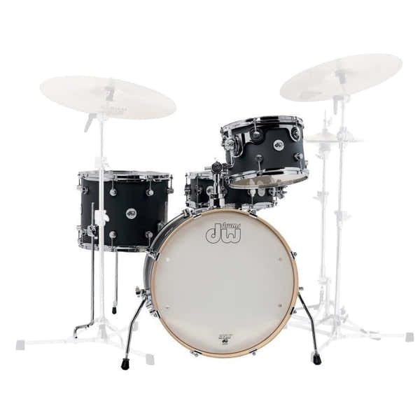DW Drum Workshop Frequent Flyer 20" Design zwart satijn