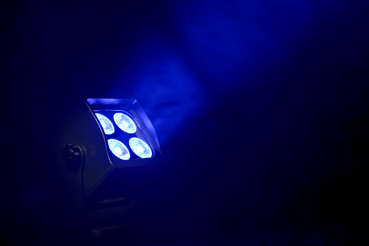 BATTERY PAR 4 X4W RGB+WW IR WIRELESS DMX IP65
