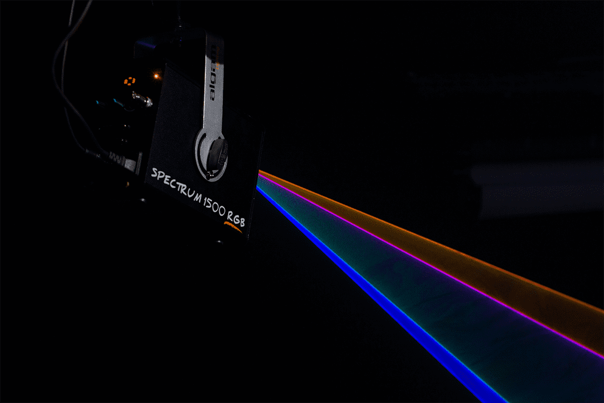 SPECTRUM 1500 RGB - POLYCHROOM LASER GROEN ROOD BLAUW