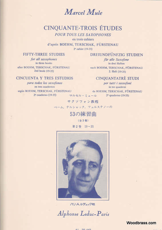 Mule M. - 53 etudes naar Boehm, Terschack en Furstenau Deel 2 - Saxofoon