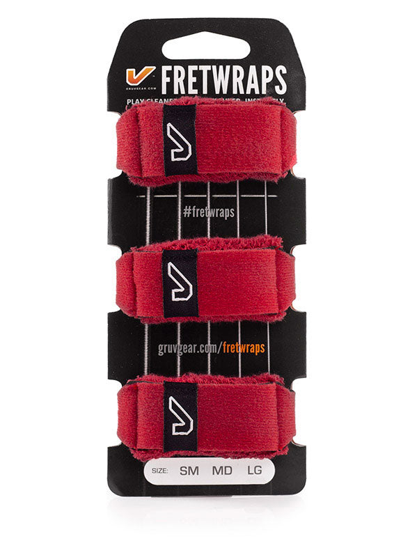 FretWraps 3-pack Vuurrood - Klein