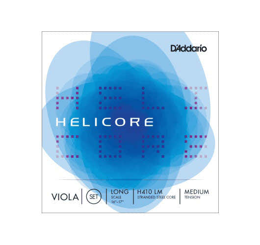 STRING SET FOR HELICORE VIOLA "LONG SCALE" TENSION MEDIUM