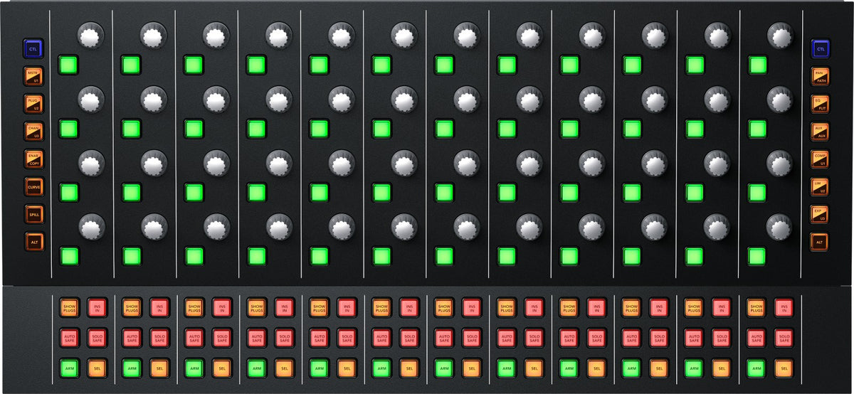 Kanaalbediening van Fairlight-console