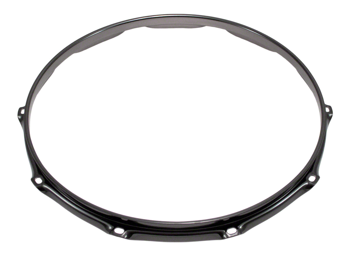 H30-14-10BK - 14" 10 HOLES BLACK 3.0MM SUPER TRIPLE FLANGE DRUM HOOP
