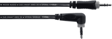 Stereo-Audiokabel Mini-jack Recht /Haaks 50 CM