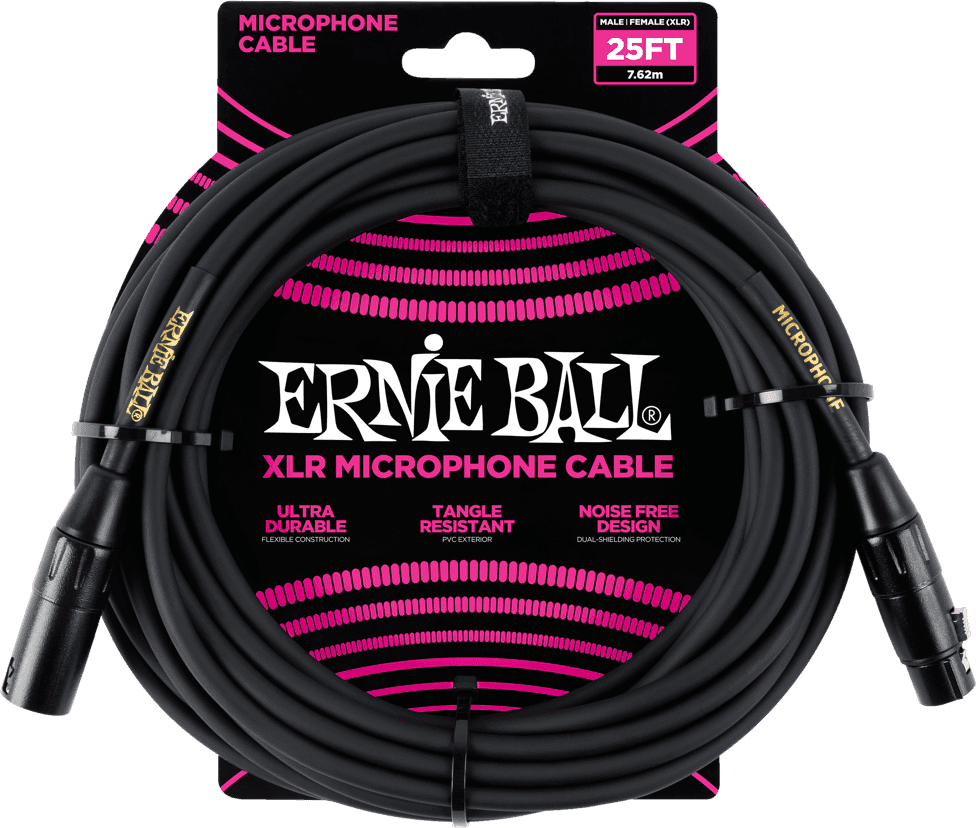Microfoonkabels Classic XLR Mannelijk/XLR Vrouwelijk 7,62M Zwart