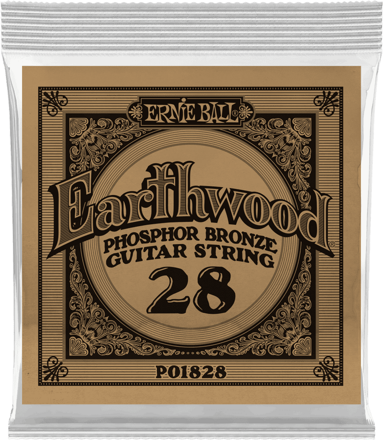 .028 EARTHWOOD PHOSPHOR BRONZE ACOUSTIC GUITAR STRINGS