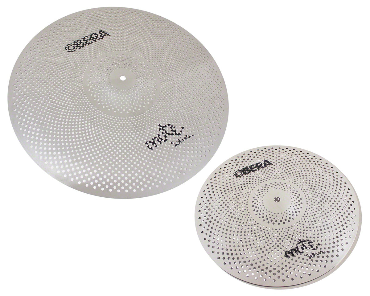 Obera Cymbals MUTE 2X SILENT CYMBALS SET - 14" 20"