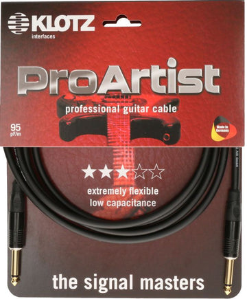 Pro Artist Instrumentkabel 3M Mono Jack - Mono Jack
