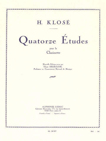 14 Etudes pour la clarinette