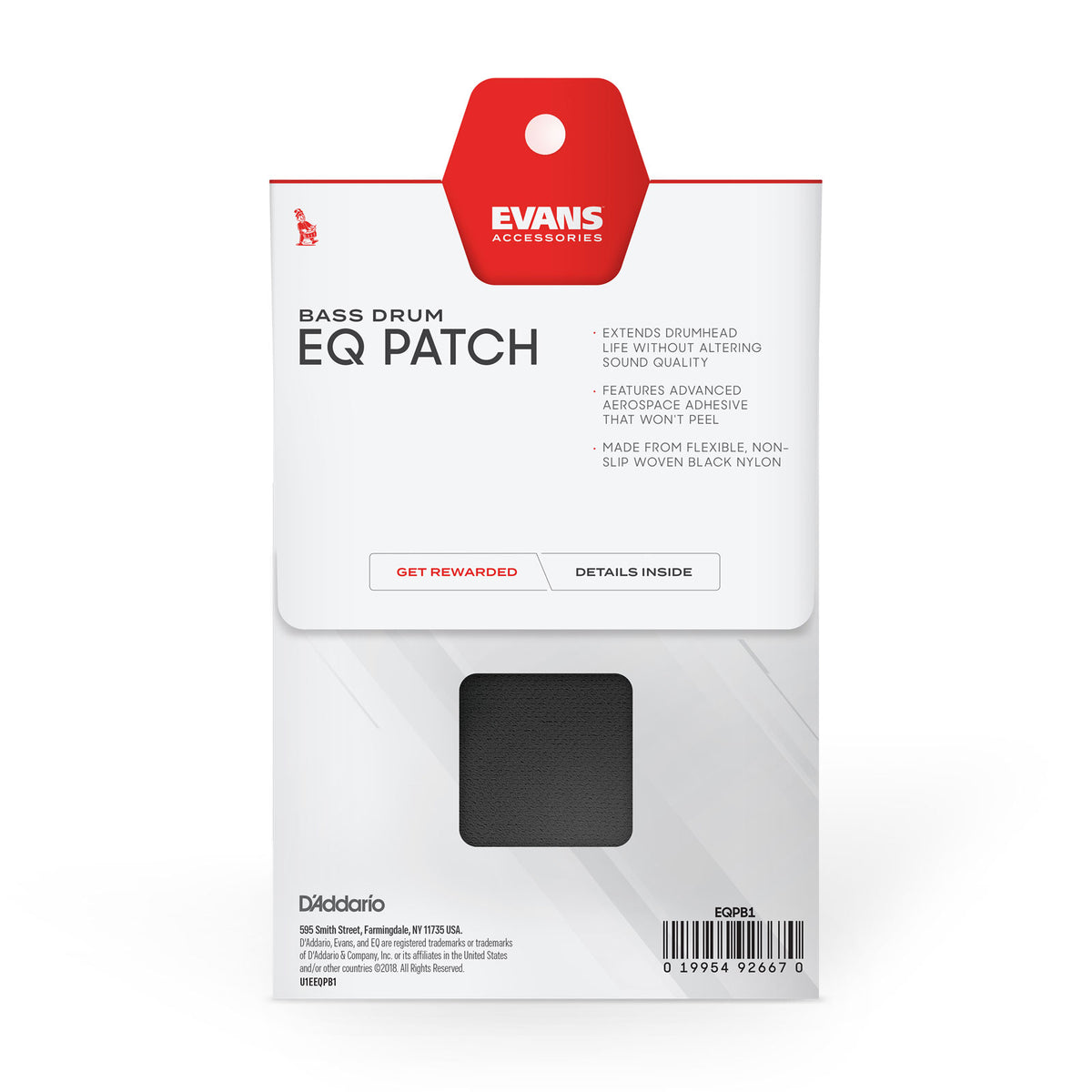 EQPB1 - Patch Voor Enkel Pedaal EQ Zwart Nylon