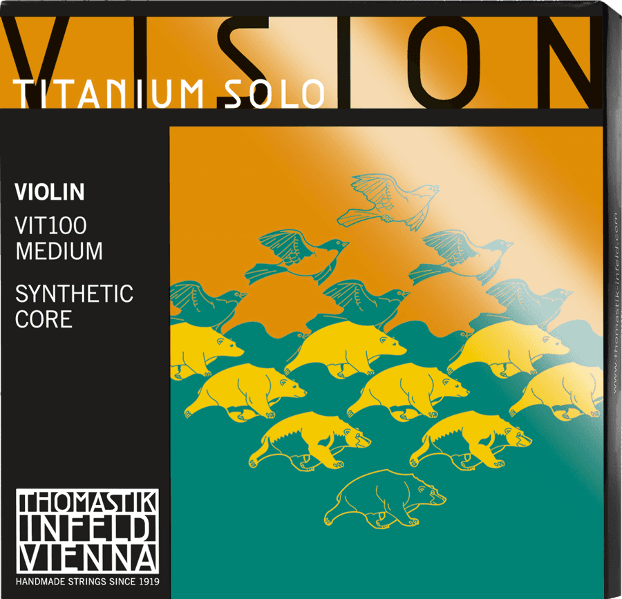 Thomastik STRINGS VIOLIN VISION TITANIUM SOLO SYNTHETIC CORE MEDIUM VIT100