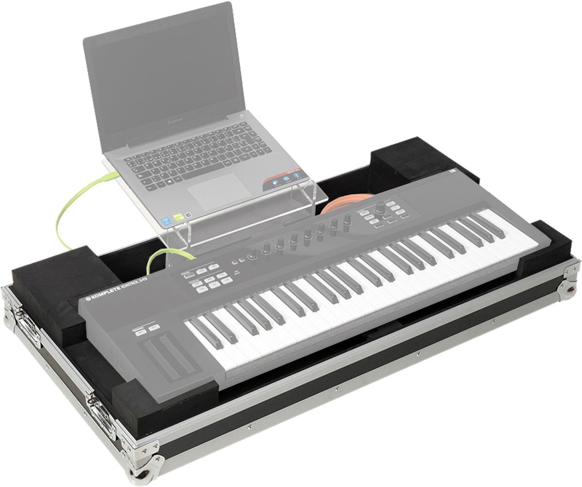 Keyboardhoes WALFLIGHTKB49ACRSTW Zwart