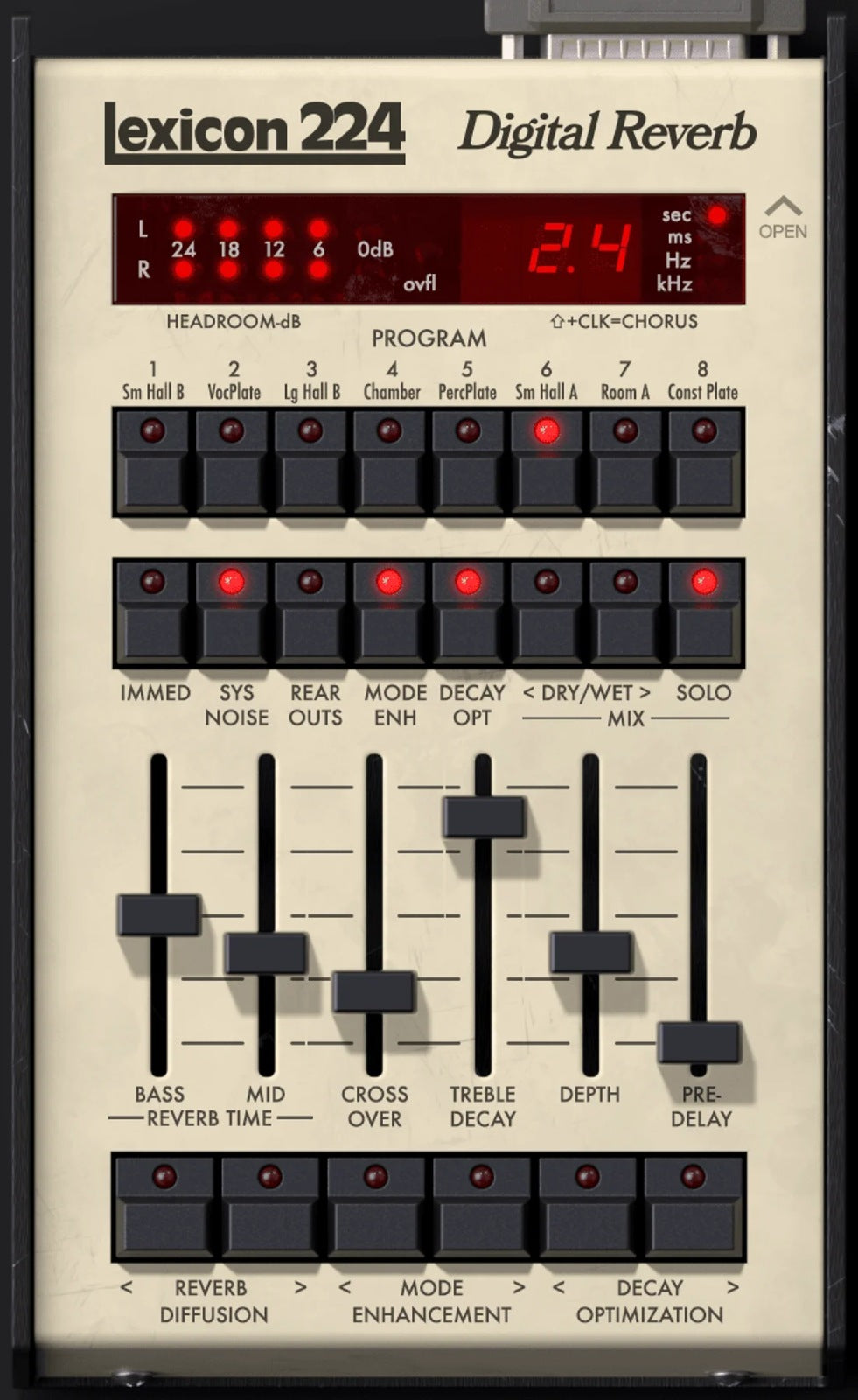 Universal Audio UAD Lexicon 224 Digitale galm